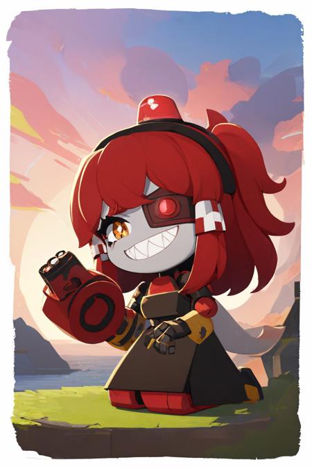 00064-2618777939-(masterpiece, best quality_1.2), border, chibi, solo, 1girl, mimi-sentry, robot, sharp teeth, grin, eyepatch, black dress.jpg